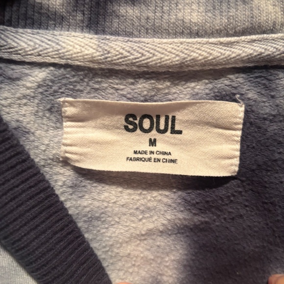 Soul Cycle Crewneck Pullover Tie Dye Cropped Sweatshirt Medium - Picture 4 of 7
